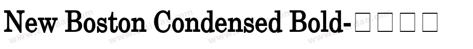 New Boston Condensed Bold字体转换